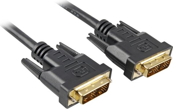 Kabel Sharkoon DVI-D - DVI-D 5m czarny (4044951009138)