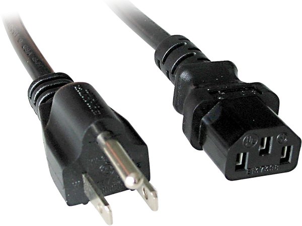 Καλώδιο τροφοδοσίας US 3-pin σε C13 μήκους 3 μέτρων