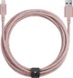 Καλώδιο USB Native Union USB-A - Lightning 3 m Ροζ (BELT-L-ROS-3-NP)