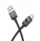 Καλώδιο USB A σε USB C Hoco 5A με Οθόνη 1 μέτρο X118 Μαύρο