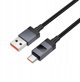 Καλώδιο USB A σε USB C Hoco 5A με Οθόνη 1 μέτρο X118 Μαύρο