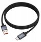 Καλώδιο USB A σε USB C Hoco 5A με Οθόνη 1 μέτρο X118 Μαύρο