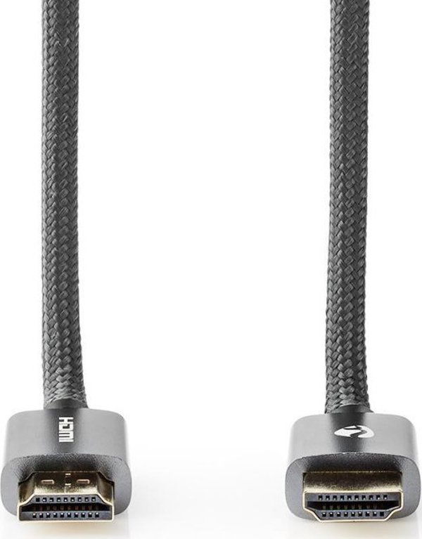Nedis Καλώδιο HDMI σε HDMI 2m Γκρι (CVTB34000GY20)