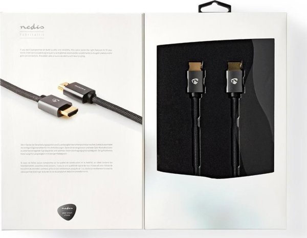 Nedis Καλώδιο HDMI σε HDMI 2m Γκρι (CVTB34000GY20)