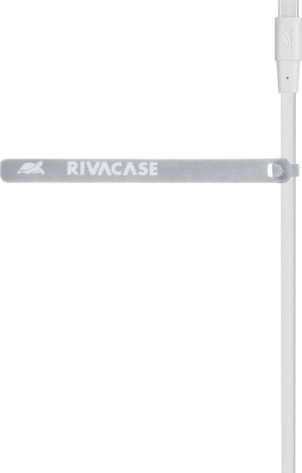 Καλώδιο USB RivaCase USB-A - USB-C 2.1 m Λευκό (PS 6002 WT21)