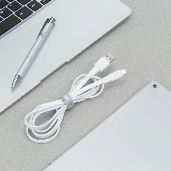 Καλώδιο USB RivaCase USB-A - USB-C 2.1 m Λευκό (PS 6002 WT21)