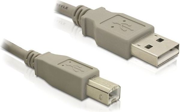 Καλώδιο USB Delock USB-A - USB-B 3 m Λευκό