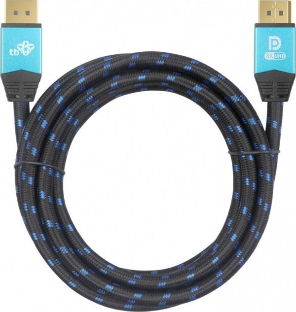 Καλώδιο TB DisplayPort v2.1, 2m, Male to Male, για Gaming & Υψηλή Ανάλυση