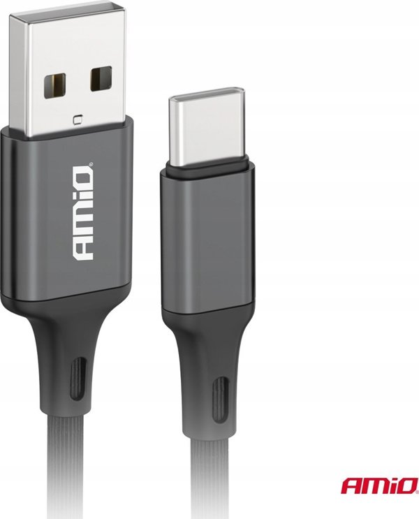 Καλώδιο USB AMiO USB-A - USB-C 2 m Μαύρο