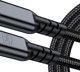 3MK Hyper Cable N-SERIES USB-C Thunderbolt 4 2m, 40Gb/s, 240W, 8K60Hz, Μαύρο
