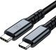3MK Hyper Cable N-SERIES USB-C Thunderbolt 4 2m, 40Gb/s, 240W, 8K60Hz, Μαύρο