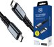3MK Hyper Cable N-SERIES USB-C Thunderbolt 4 2m, 40Gb/s, 240W, 8K60Hz, Μαύρο