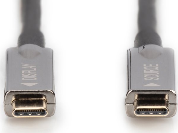 Digitus Ενεργό Καλώδιο USB-C σε USB-C 15m, 4K UHD, 21.6 Gbps, Μαύρο (AK-330160-150-S)