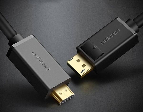 Ugreen Καλώδιο DisplayPort σε HDMI 4K 30Hz 1.5m Μαύρο DP101