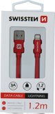Kabel USB Swissten USB-A - Lightning 1.2 m Szary (71523202)