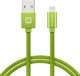 Kabel USB Swissten USB-A - Lightning 1.2 m Zielony (71523207)