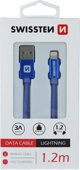 Kabel USB Swissten USB-A - Lightning 1.2 m Zielony (71523207)