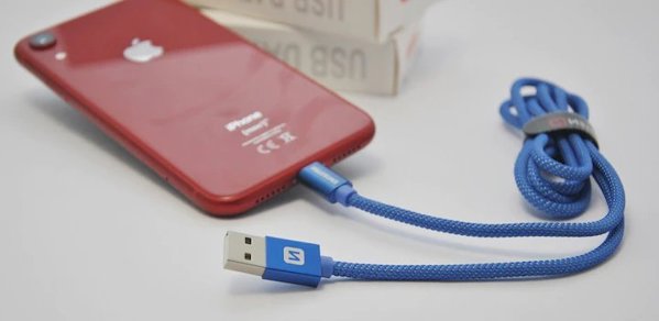 Kabel USB Swissten USB-A - Lightning 1.2 m Zielony (71523207)