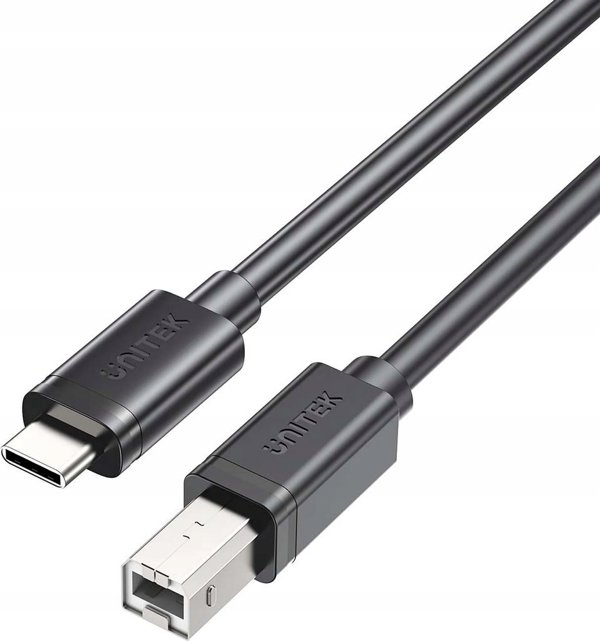 Καλώδιο Unitek USB-C σε USB-B 2.0 για Εκτυπωτή, Μαύρο, 3m