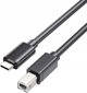 Καλώδιο Unitek USB-C σε USB-B 2.0 για Εκτυπωτή, Μαύρο, 3m