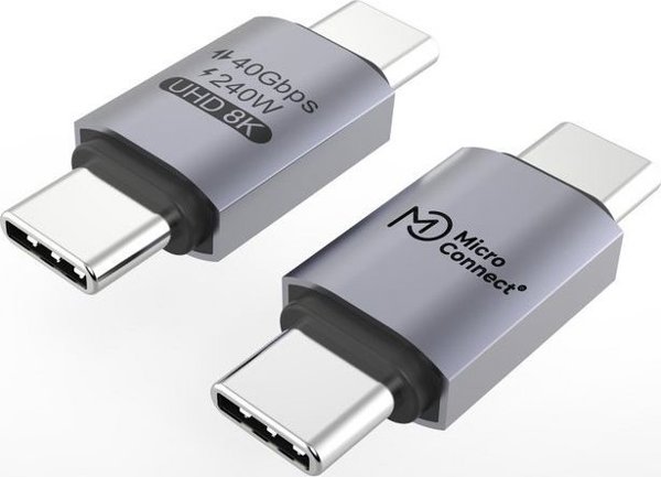 Καλώδιο MicroConnect USB4 Gen 3x2, USB-C σε USB-C, Premium Ταχύτητα Μεταφοράς Δεδομένων 40Gbps