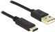 Kabel USB Delock USB-A - USB-C 0.5 m Czarny (83326)