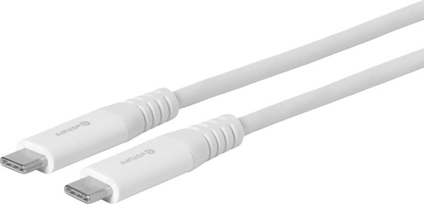 Καλώδιο USB eStuff USB-C - USB-C 3 m Λευκό (ES604301)
