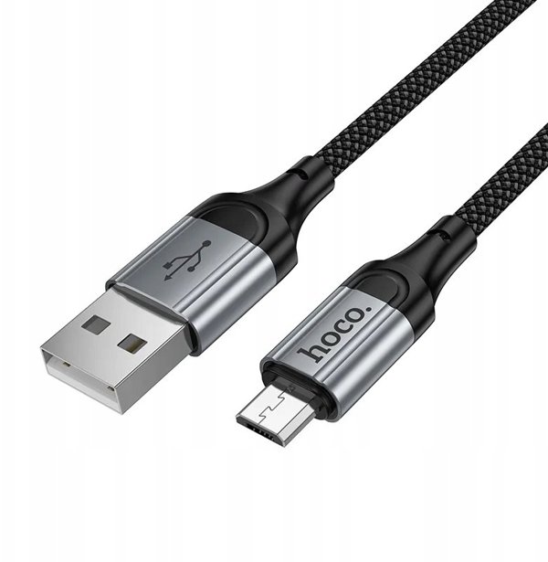 Kabel USB A do Micro USB Hoco 2,4A 1,5 m X121 czarny