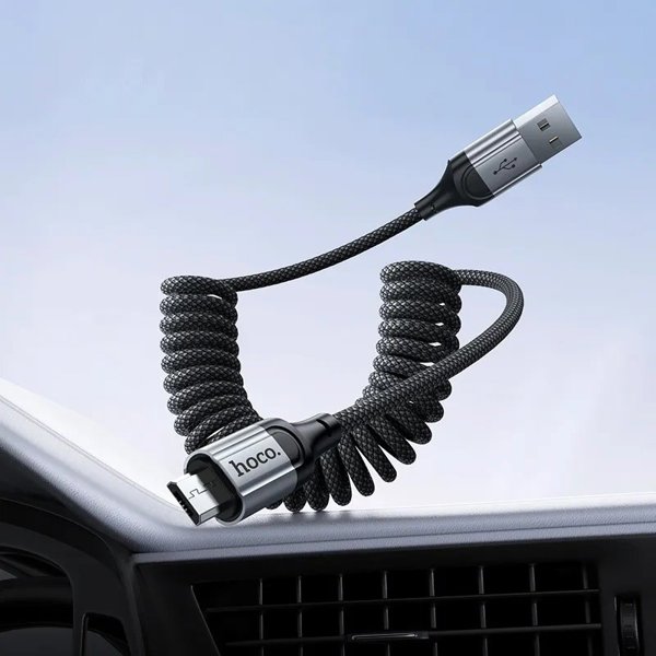 Kabel USB A do Micro USB Hoco 2,4A 1,5 m X121 czarny