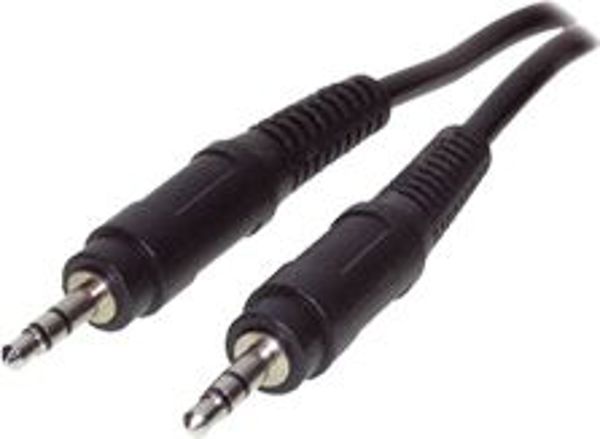 Kabel 2GO Jack 3.5mm - Jack 3.5mm 1.5m czarny (351021)