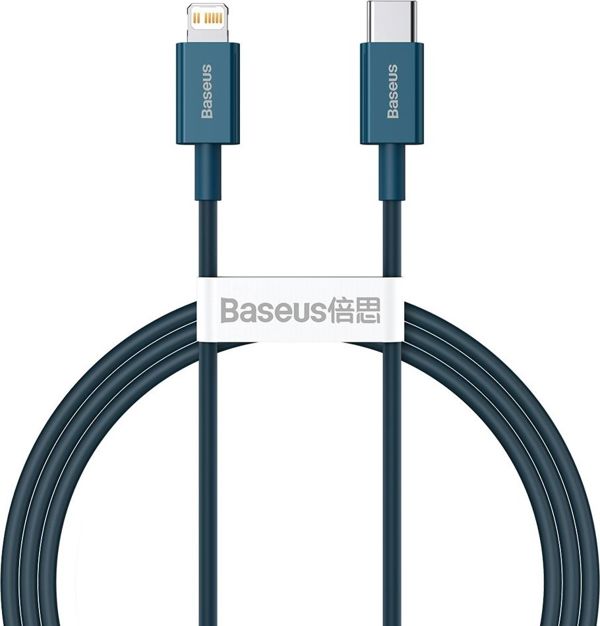 Καλώδιο USB Baseus USB-C - Lightning 1 m Μπλε (BSU2665BLU)