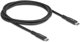 Kabel USB Delock Delock USB 20 Gbps Kabel USB Type-C™ Stecker zu Stecker PD 3.0 100 W E-Marker 1 m schwarz Metall
