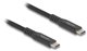 Kabel USB Delock Delock USB 20 Gbps Kabel USB Type-C™ Stecker zu Stecker PD 3.0 100 W E-Marker 1 m schwarz Metall