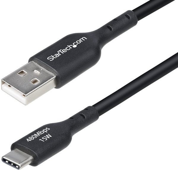 Kabel USB StarTech USB-A - USB-C 3 m Czarny (USB2AC3MNC)