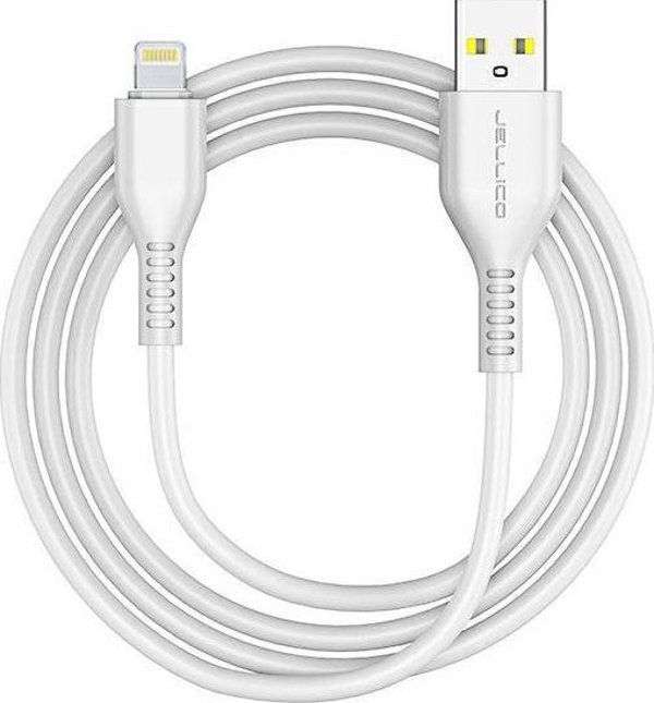 Kabel USB Jellico USB-A - Lightning 1 m Bialy