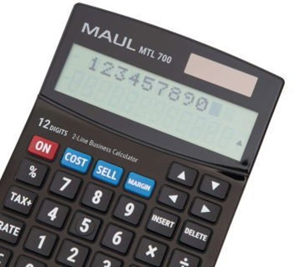 Αριθμομηχανή Maul MTL 700 Επιτραπέζια, Μαύρη