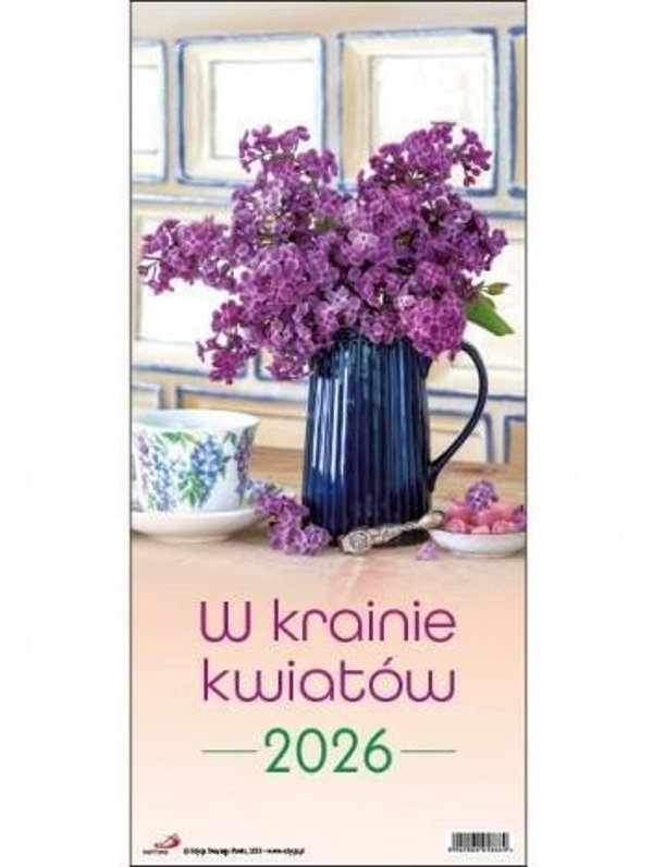 Kalendarz 2026 scienny w krainie kwiatow