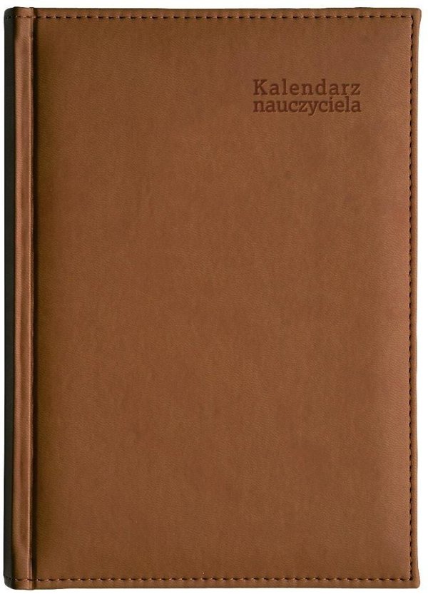 Kalendarz Naucz 2025/2026 B5 Tyg Vivella Brazowy
