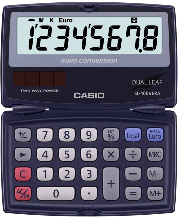 Kalkulator Casio CASIO SL-100VERA Taschenrechner schwarz