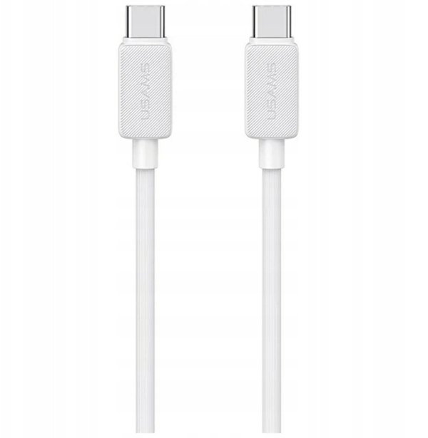 Καλώδιο USAMS KY Series US-SJ691 60W USB-C σε USB-C 1m λευκό