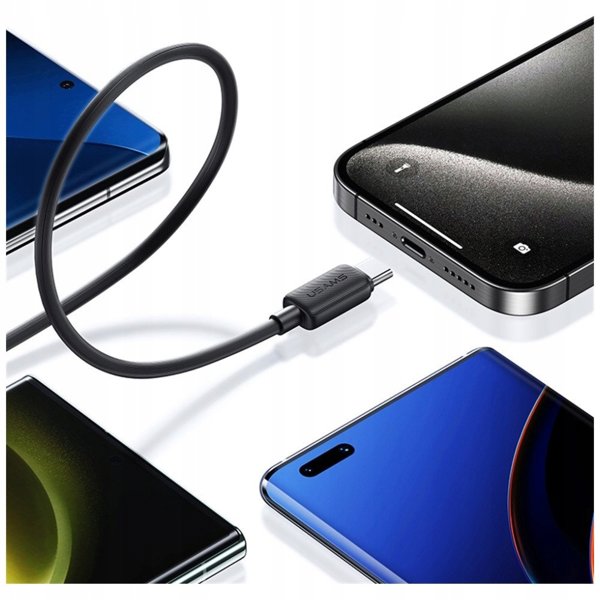 Καλώδιο USAMS KY Series US-SJ691 60W USB-C σε USB-C 1m λευκό