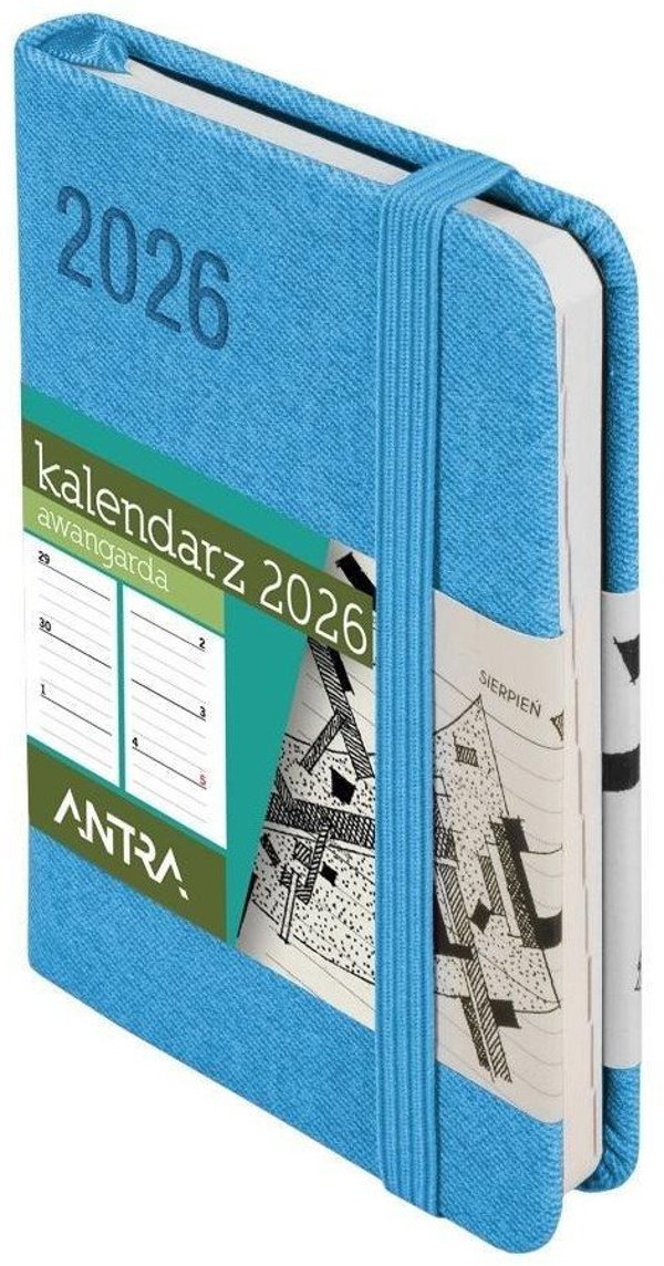 Kalendarz 2026 A7 Awangarda TDW niebieski