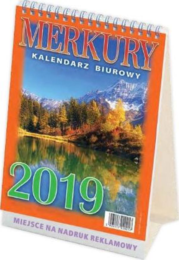 Telegraph Επιτραπέζιο Ημερολόγιο Γραφείου Mercury 2019, 2-χρωμο με Τριγωνική Βάση από Χαρτόνι