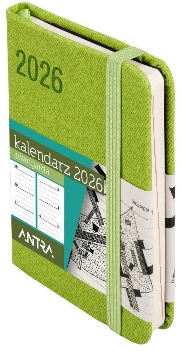 Kalendarz 2026 A7 Awangarda TDW zielony