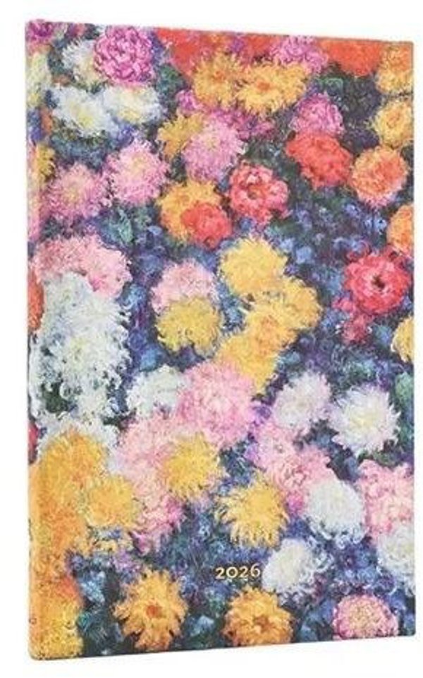 Kalendarz ksiazowy maxi 2026 Monets Chrysanthem EDUKAMP