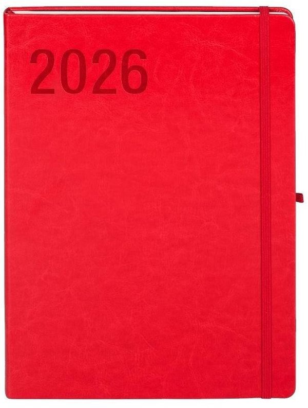 Kalendarz 2026 A4 Formalizm czerwony TDW EDUKAMP