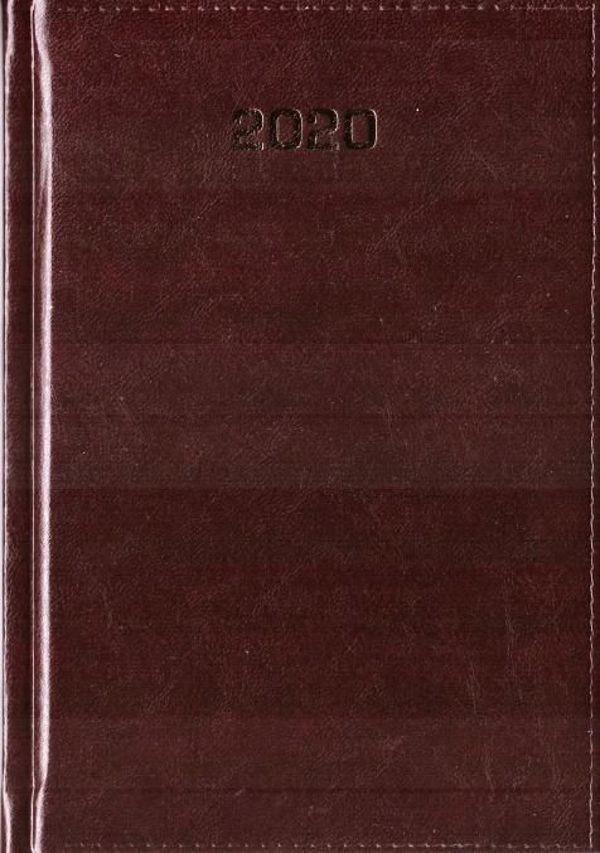 Kalendarz 2020 Dzienny A5 Baladek bordo ANIEW