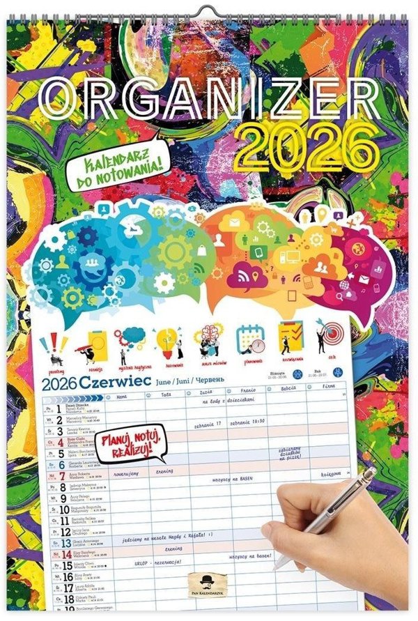 Kalendarz 2026 A3 Scienny Jednostronny Organizer