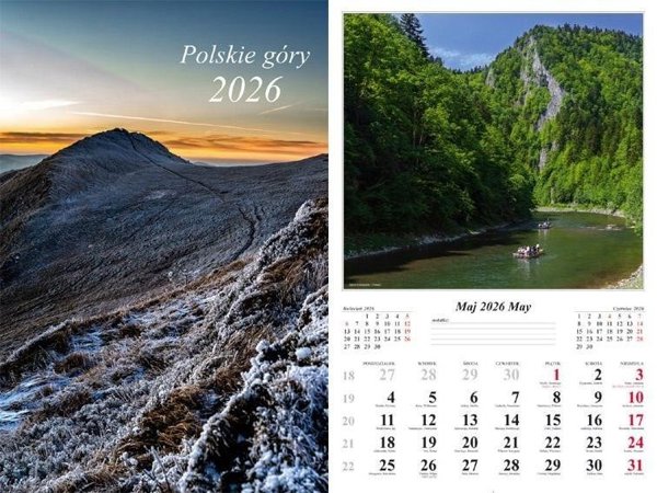 Ημερολόγιο τοίχου 2026 Πολωνικά βουνά EDUKAMP