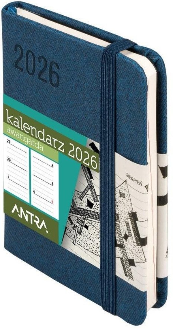 Kalendarz 2026 A7 Awangarda TDW granatowy